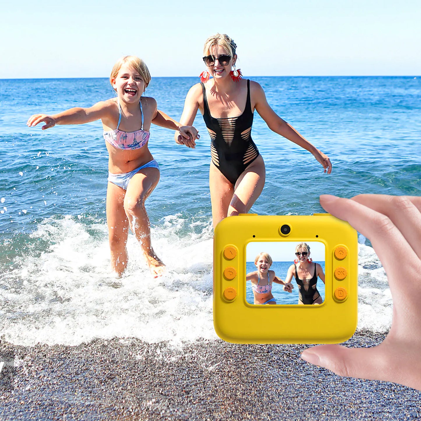 Children's HD 1080p Instant Camera with Printing Paper - Kia Day Design