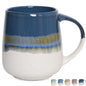 Bosmarlin Extra Large Ceramic Coffee Mug 23 Oz Dishwasher and Microwave Safe Oversized Big Tea Cup for Office and Home (Deep Blue) Kia Day Design