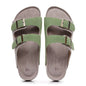 Genuine Leather Cork Sandals - Light Green 40 - sandals