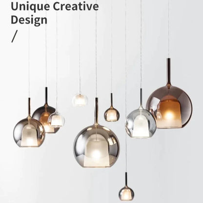 Glass Lampshade Style Pendant Lights - Kia Day Design