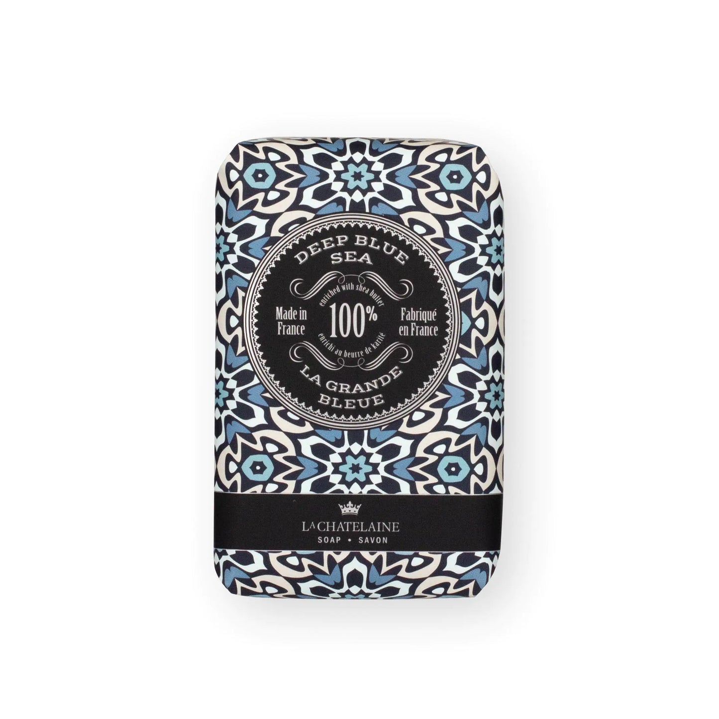 La Chatelaine Shea Butter Bar Soap Large Deep Blue Sea - - soap