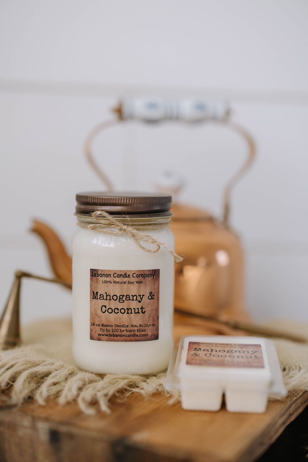 Mahogany & Coconut Candle - - Candles & Melts