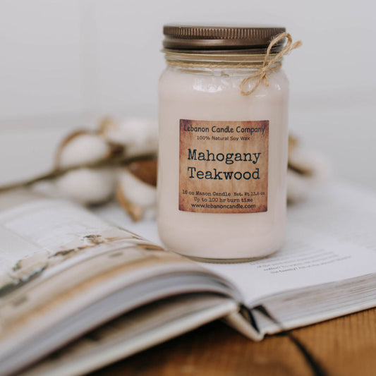Mahogany Teakwood Candle - - Candles & Melts