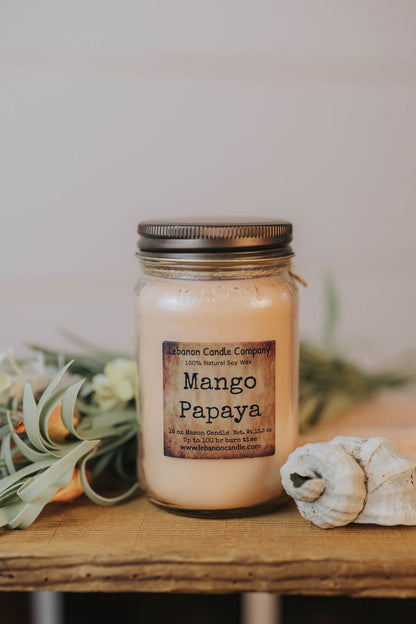 Mango Papaya Candle - - Candles & Melts