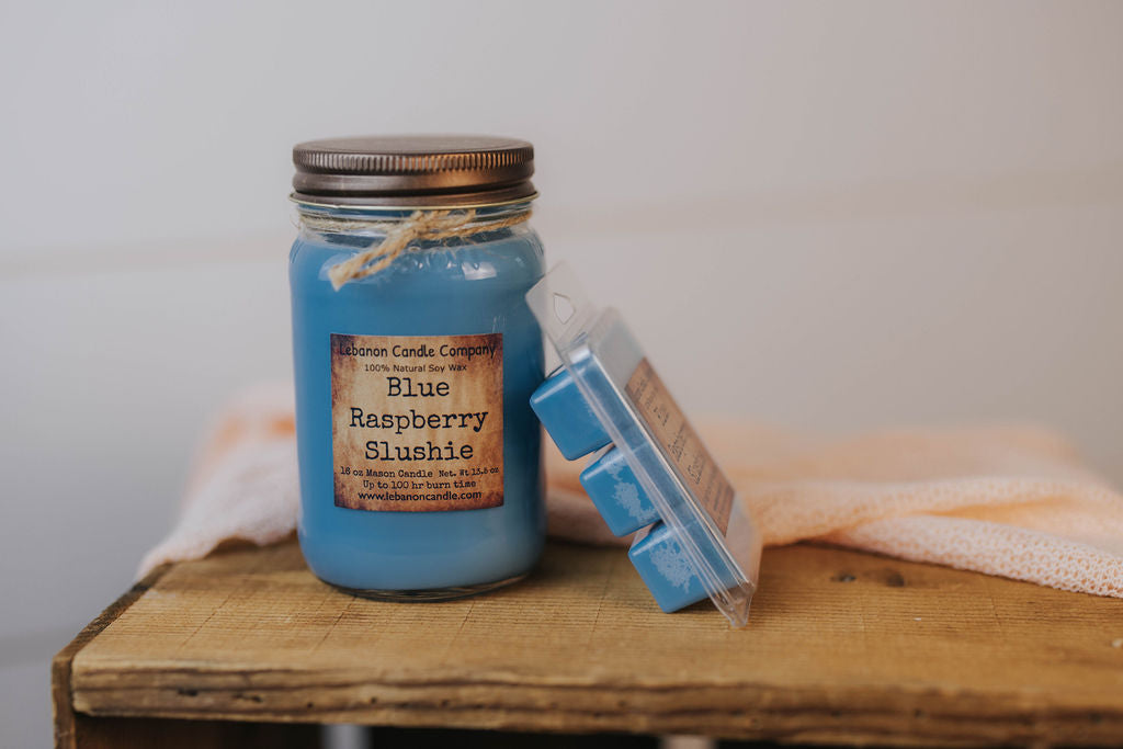 Blue Raspberry Slushie Candle - - Candles & Melts