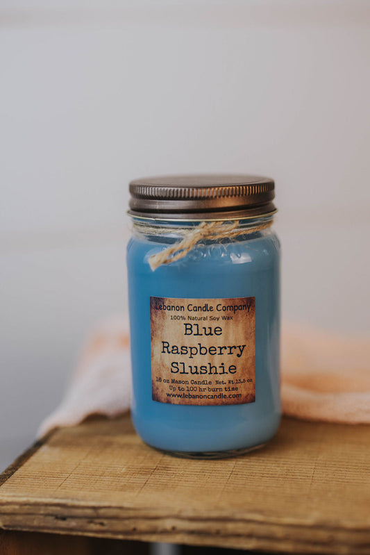 Blue Raspberry Slushie Candle - - Candles & Melts