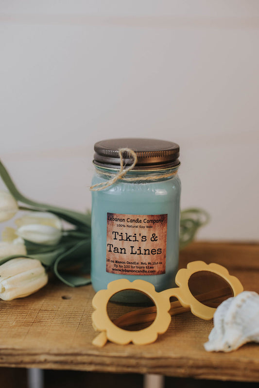 Tiki's & Tan Lines Candle - - Candles & Melts
