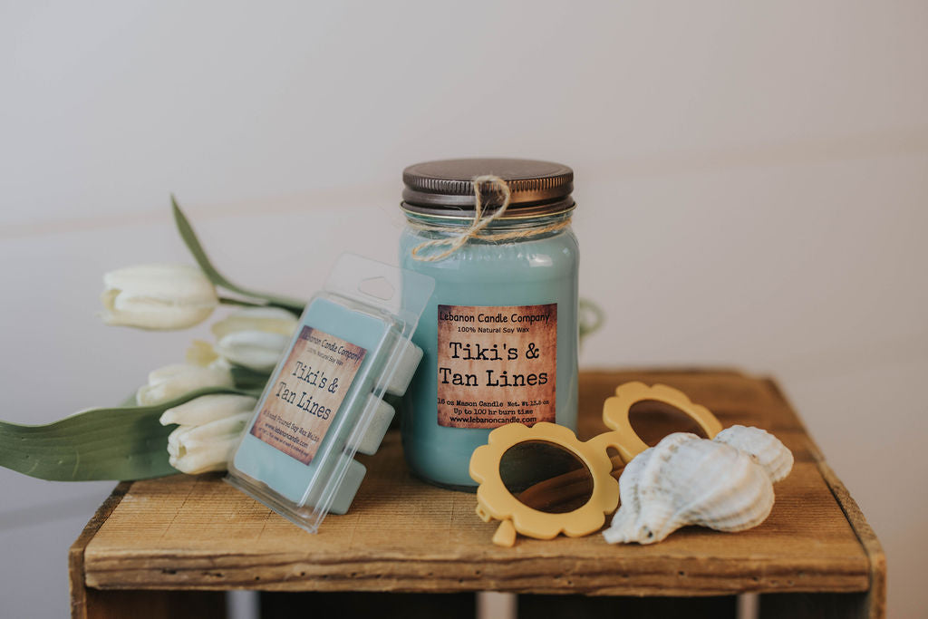 Tiki's & Tan Lines Candle - - Candles & Melts