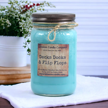 Decks Docks & Flip Flops Candle - - Candles & Melts