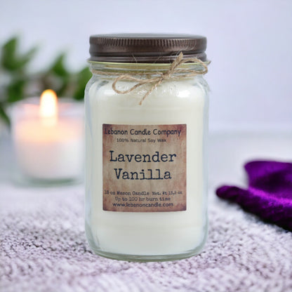 Lavender Vanilla Candle - - Candles & Melts