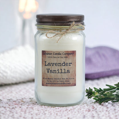 Lavender Vanilla Candle - - Candles & Melts