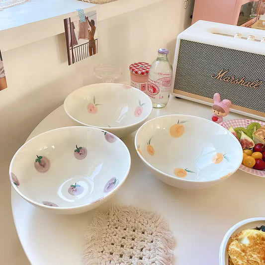 Peach Orange Grape Decorative Bowl Kia Day Design