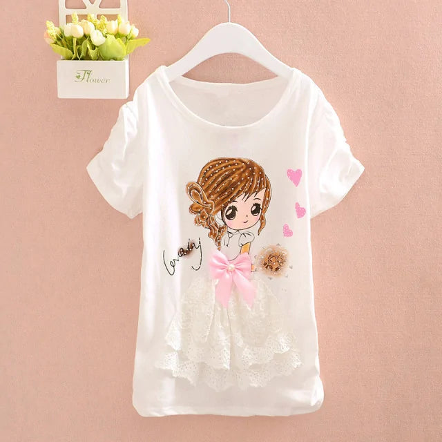 Girls T-shirt White 6