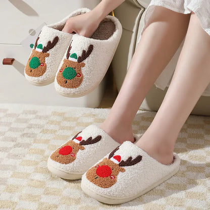 Winter Fluffy Fur Flat Slippers