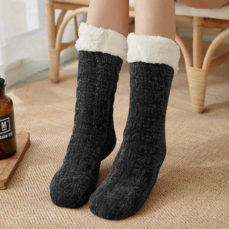 Warm Cozy Fuzzy Fluffy Cozy Socks Non Slip Floor Socks Thick Thermal Socks