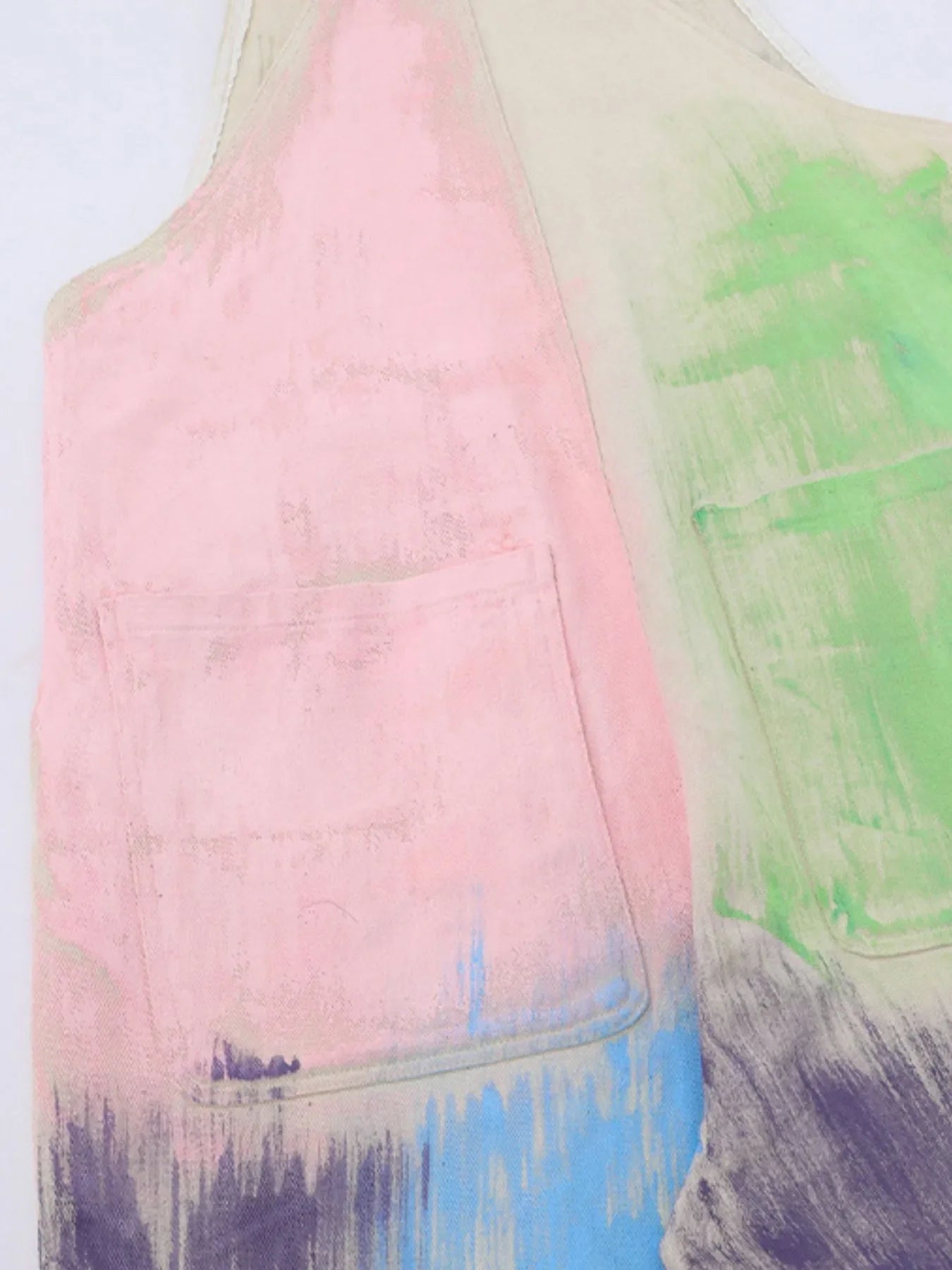 Colorful Wide Leg Overalls - -