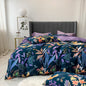 60s Egyptian Organic Cotton Pattern Bedding Sets dark blue purple orange