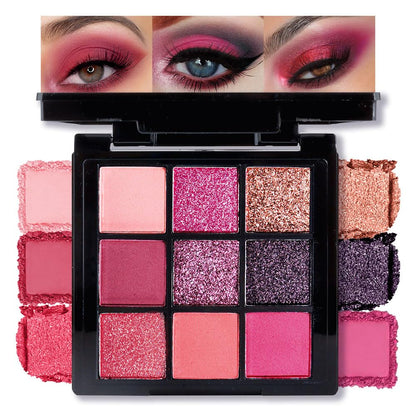 AMYS DIARY Matte Shimmer Light Deep Red Eye Shadow - - eyeshadow