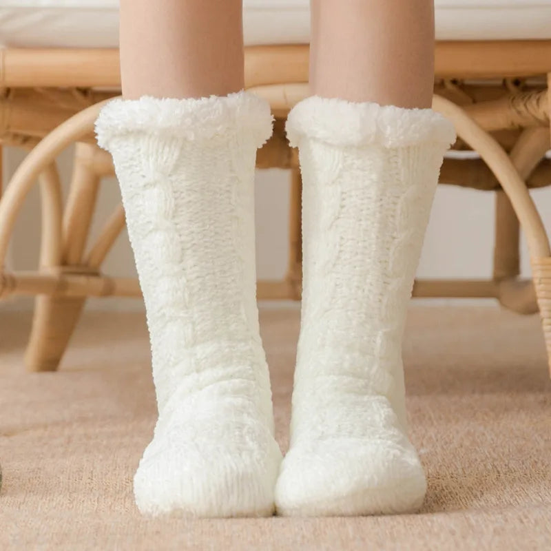 Warm Cozy Fuzzy Fluffy Cozy Socks Non Slip Floor Socks Thick Thermal Socks