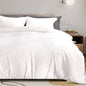 Bamboo Bliss King Duvet Cover Set - Cool & Breathable - White King(104"x90") - duvet set