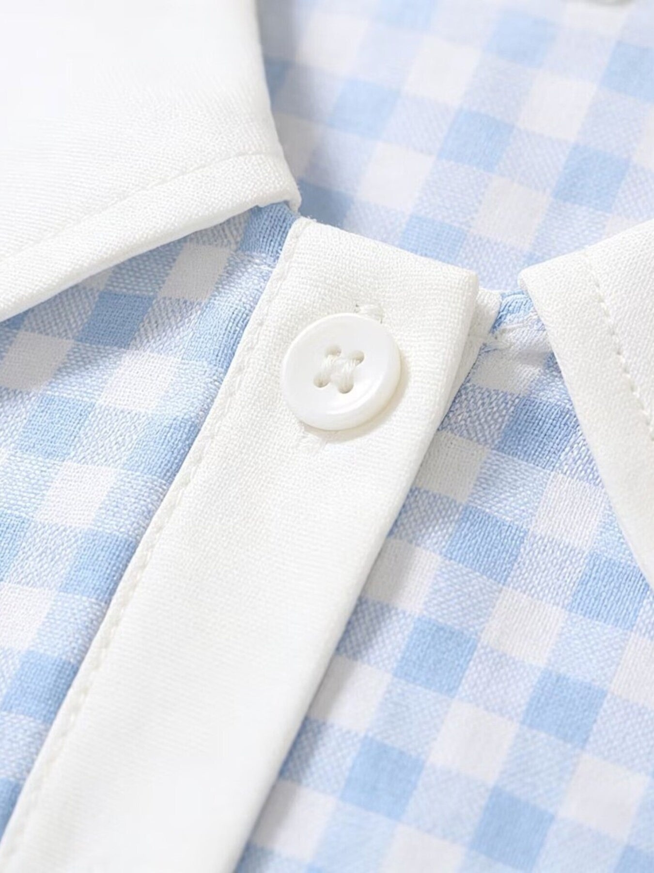 Children's Fruit Embroidered Sleeveless Plaid Dress - -