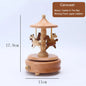 Wind Up Wooden Music Box light beige