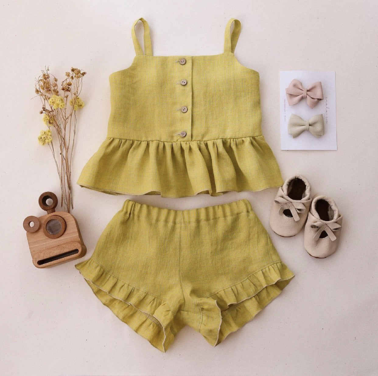 Chic Comfort Girl Shorts Set - - toddler outfit