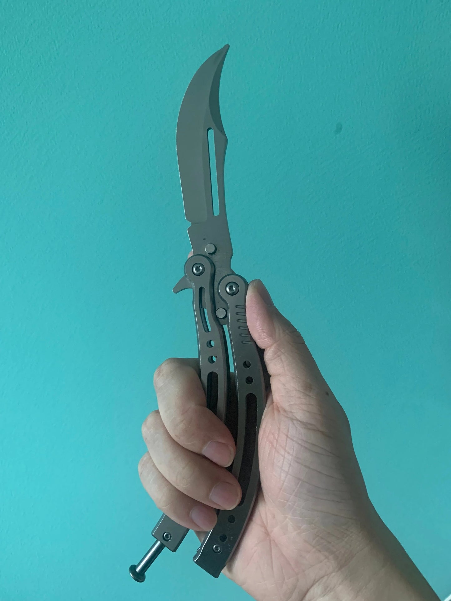 Not Edged Doppler Phase Butterfly Knife