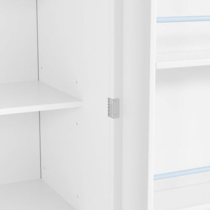 Classic Farmhouse White Kitchen Pantry - - pantry