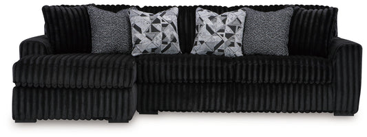 Midnight-Madness - Sectional - Black - Stationary Sectionals
