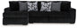 Midnight-Madness - Sectional - Black - Stationary Sectionals