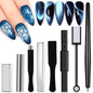 DANNEASY 8pcs Cat Eye Magnet Wands - Nail Magnet Set-01 - polish magnet