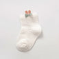 Thin Baby Socks White M 1-2Y 10-12cm