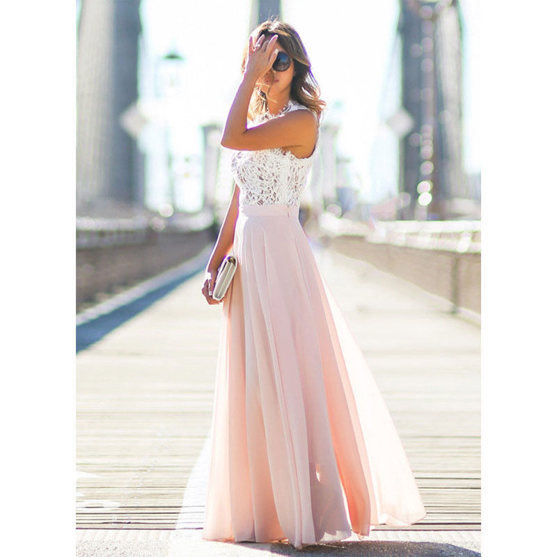Sleeveless Lace Party Dress - - dress