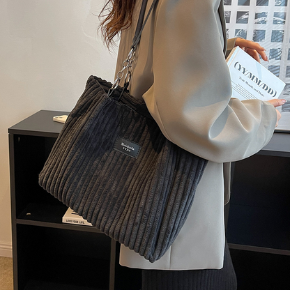 Retro Large Capacity Shoulder Bag - - handbag
