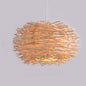 Southeast Asian Rattan Pendant Light - 30cm Color without light source - light