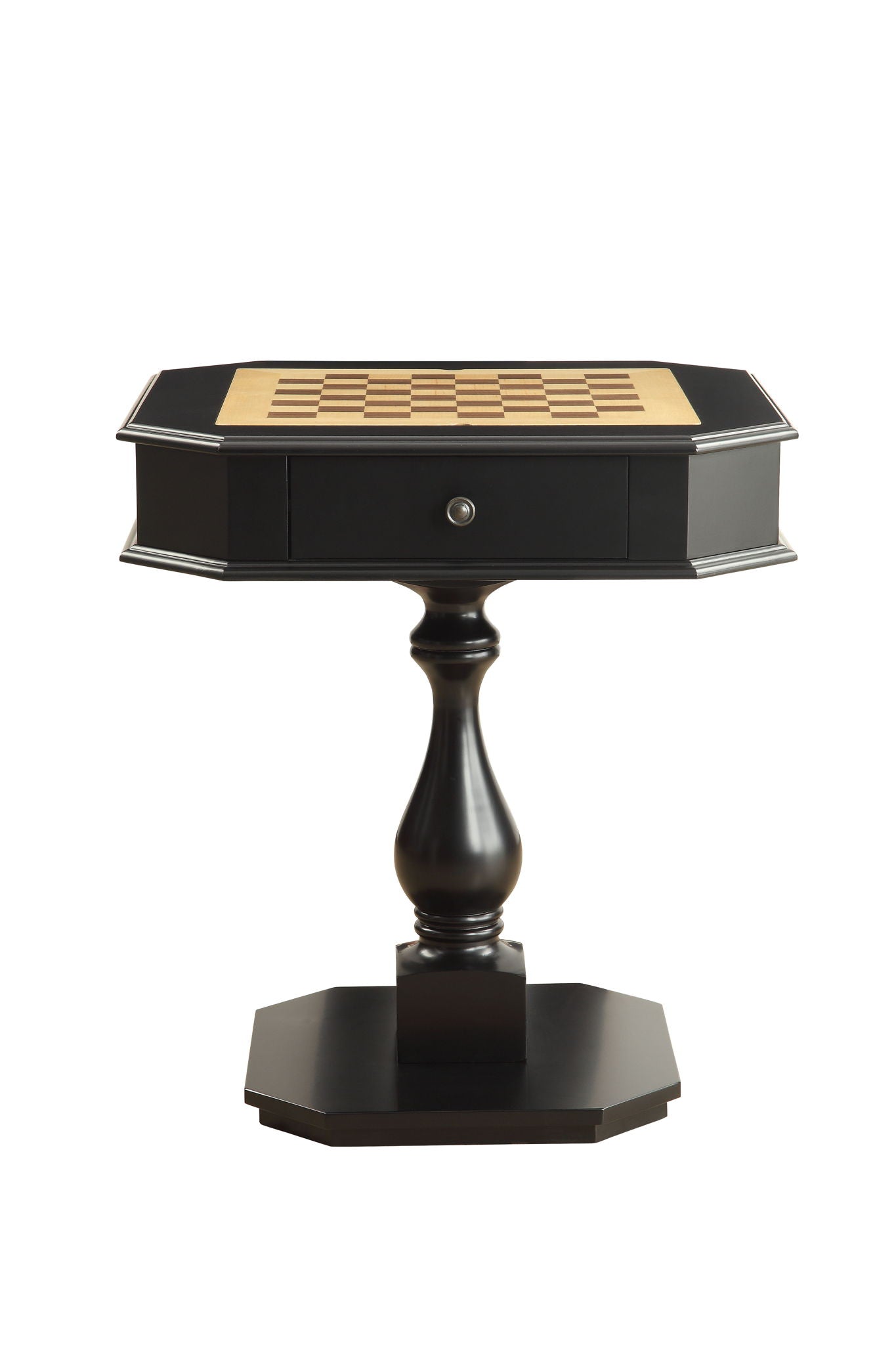 Bishop - Reversible Chess Checker Game Table With Game Tray (Chess Figures Not Included) - - Gaming Tables
