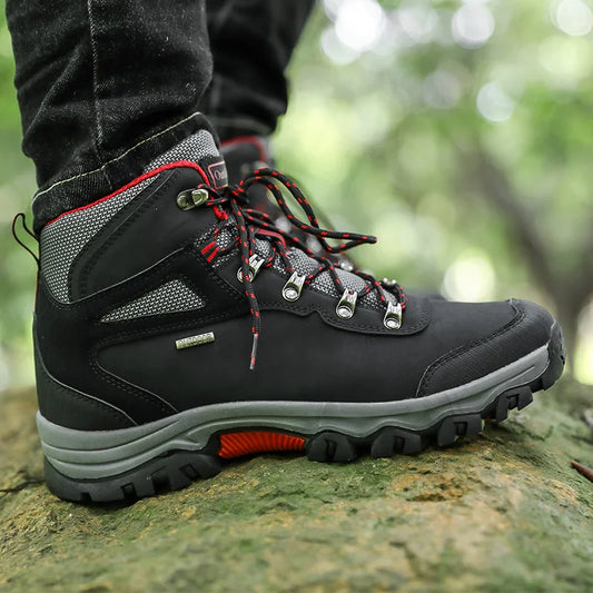 Waterproof Black Milit Boot Breathable Hiking Shoes Tactical Training for Men