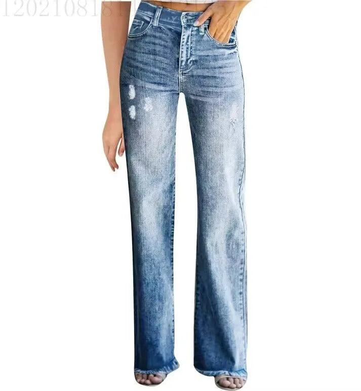 Vintage Straight Pants High Waisted Baggy Jeans Women Clothes Women Jeans