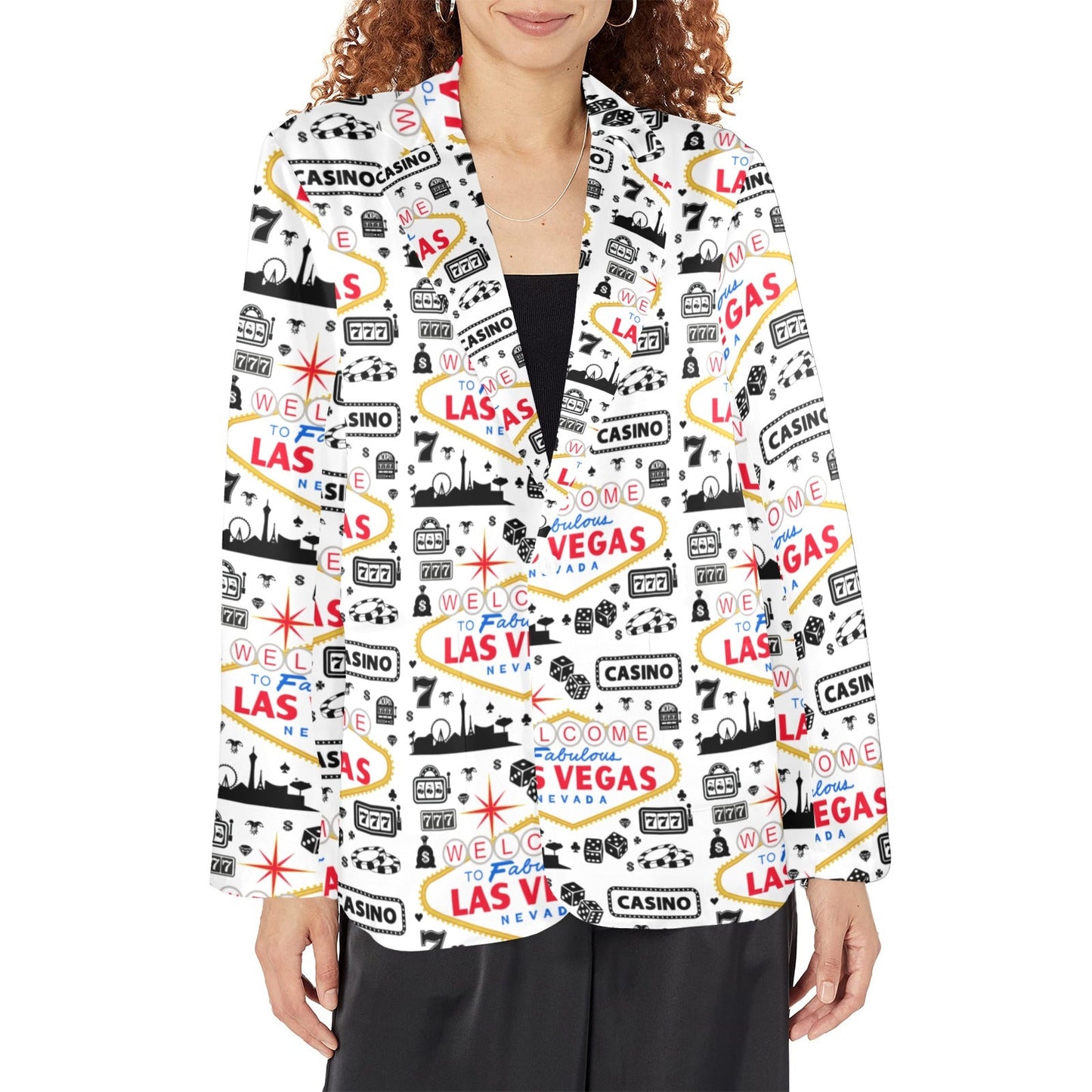 Baha Ranch Yeehaw Cowboy Vegas Western Blazer - - Jackets & Blazers