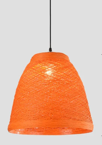 Rattan Weaving Style Hanging Pendant Lights