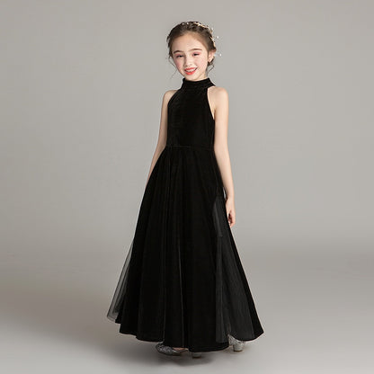 Kids Elite Black Evening Dress - Black 120cm - dress