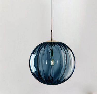 Glass LED Pendant Lighting Retro Hanging Lamp