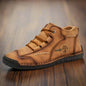 Genuine Leather Snow Boots Brown