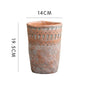 Vintage Red Clay Pot with African Element Design Kia Day Design