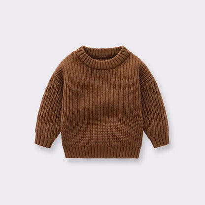 Knitted Sweater Baby Outerwear Coffee 3-4Yrs 110cm