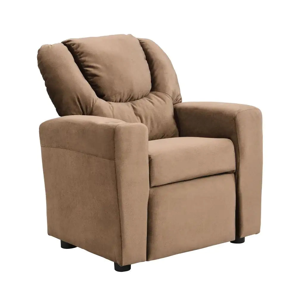 Kids Upholstered Chair With Cup Holder - - chair
