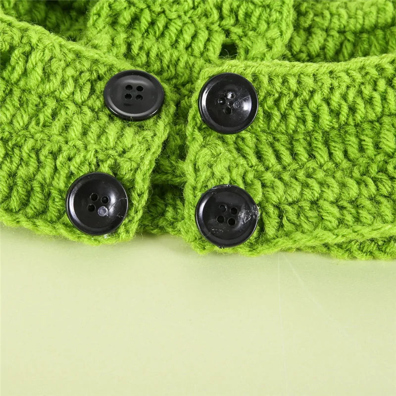 Frog Crochet Baby Photo Prop