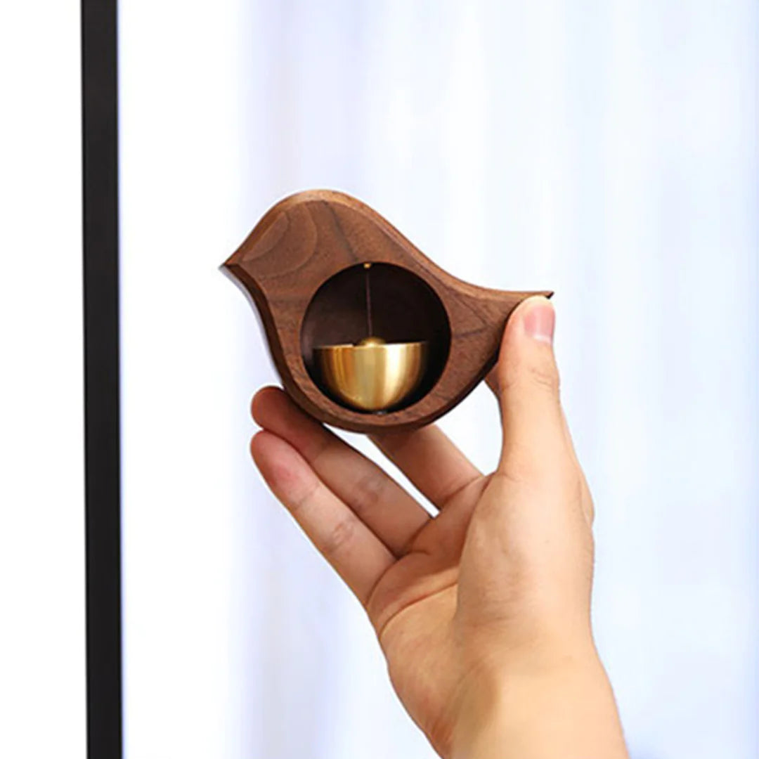 Wood Hanging Wind Chimes Doorbell