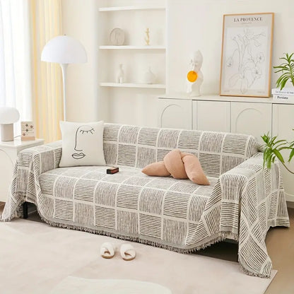 Soft Chenille Washable Cover - - Sofa blanket